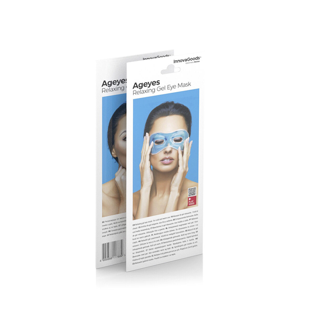 Afslappende gelmaske til øjnene