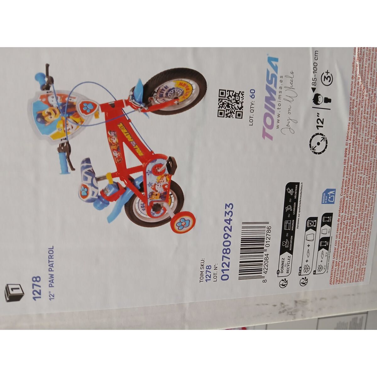 Børnecykel Paw Patrol – 12”