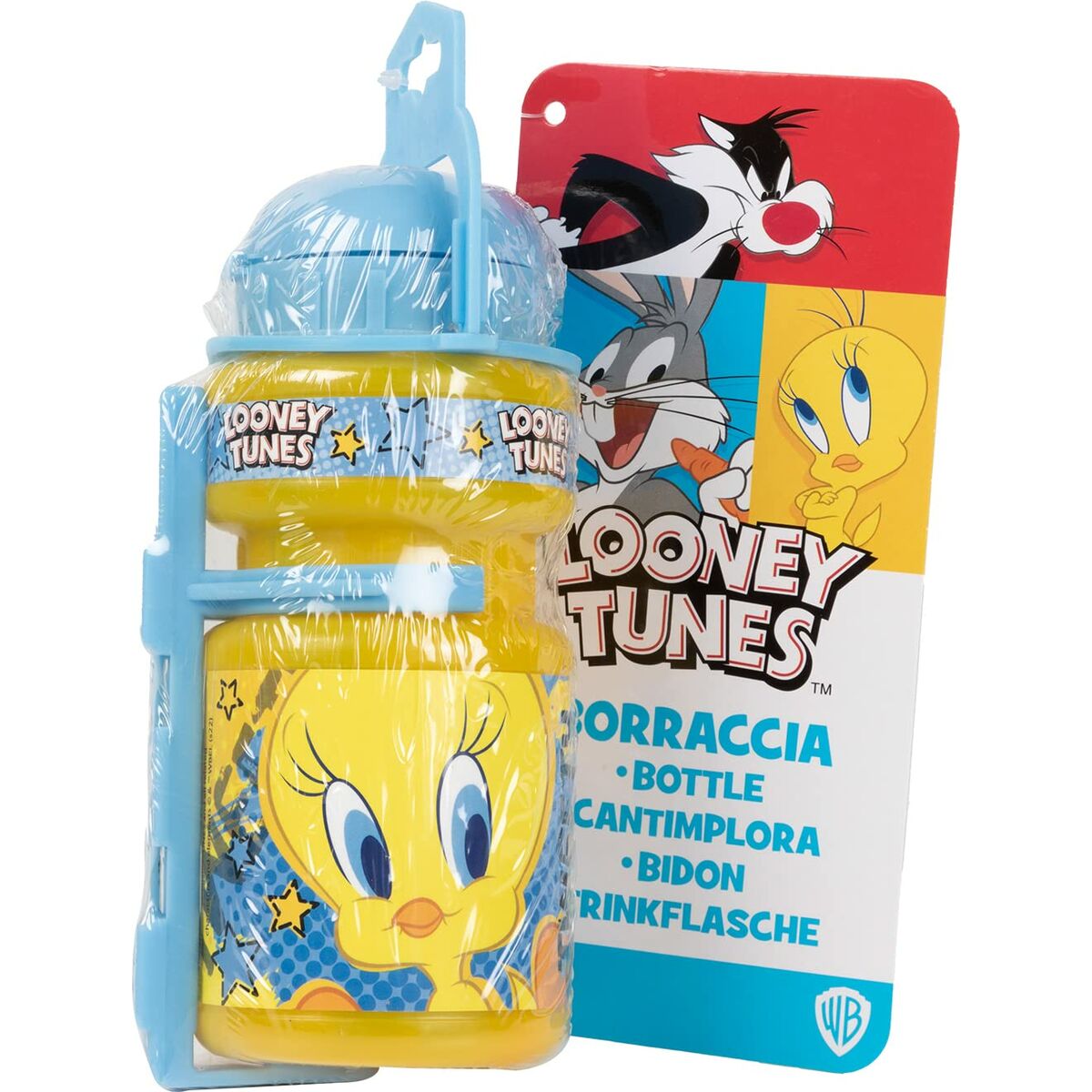 Cykelflaske til børn Looney Tunes CZ10968 – Gul (350 ml)