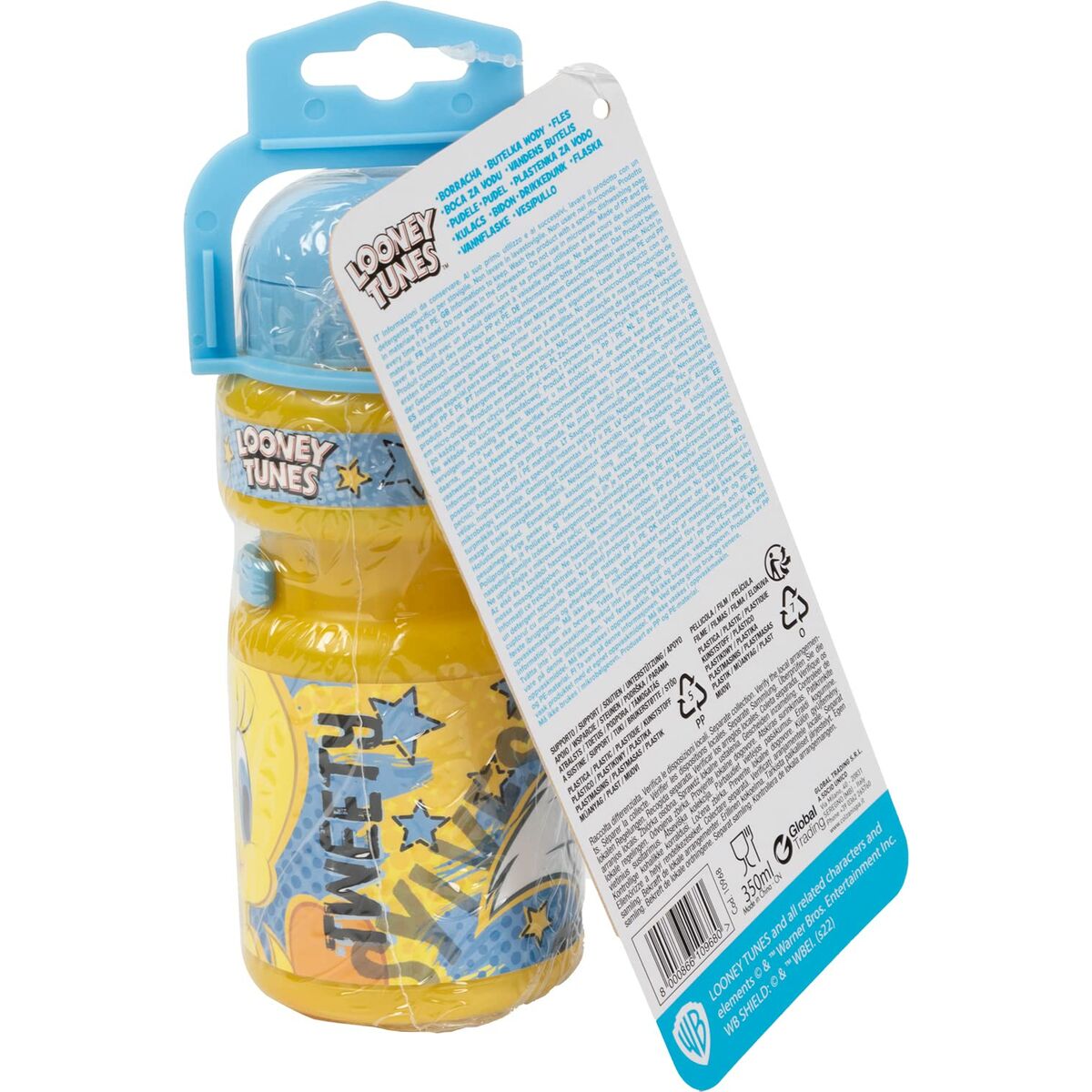 Cykelflaske til børn Looney Tunes CZ10968 – Gul (350 ml)