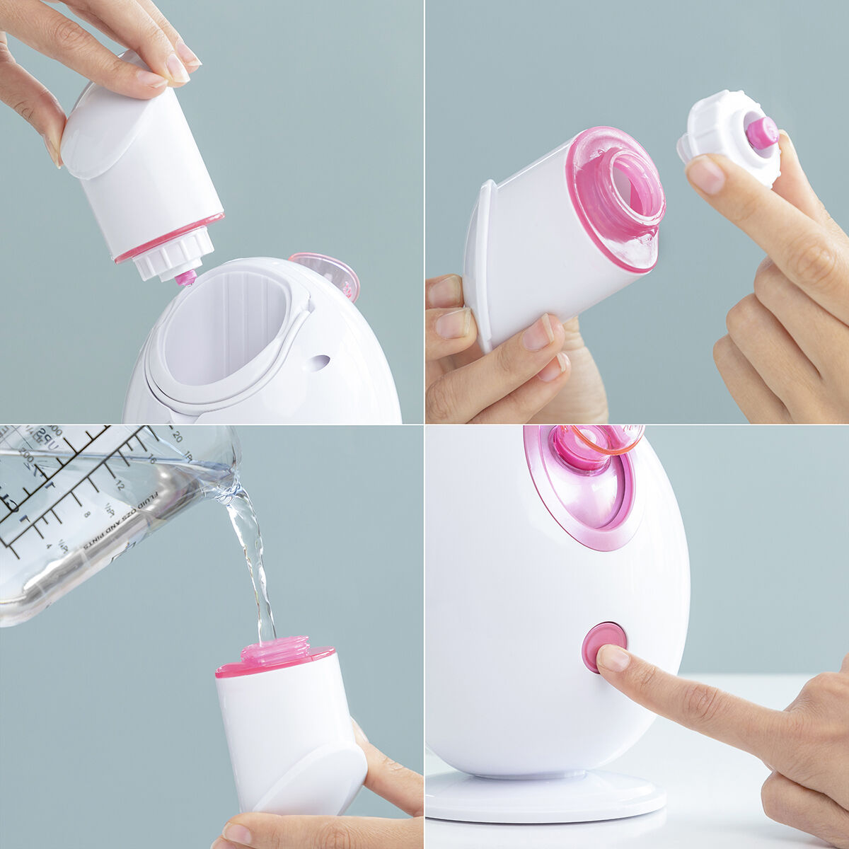 InnovaGoods Moispa elektrisk ansigtsforstøver og ansigtsfugter