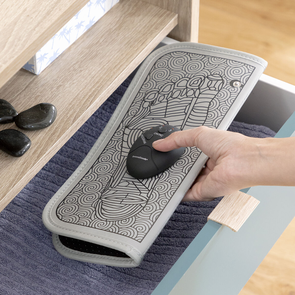 Elektrostimulerende massageapparat til fødder og ben – Foosage InnovaGoods