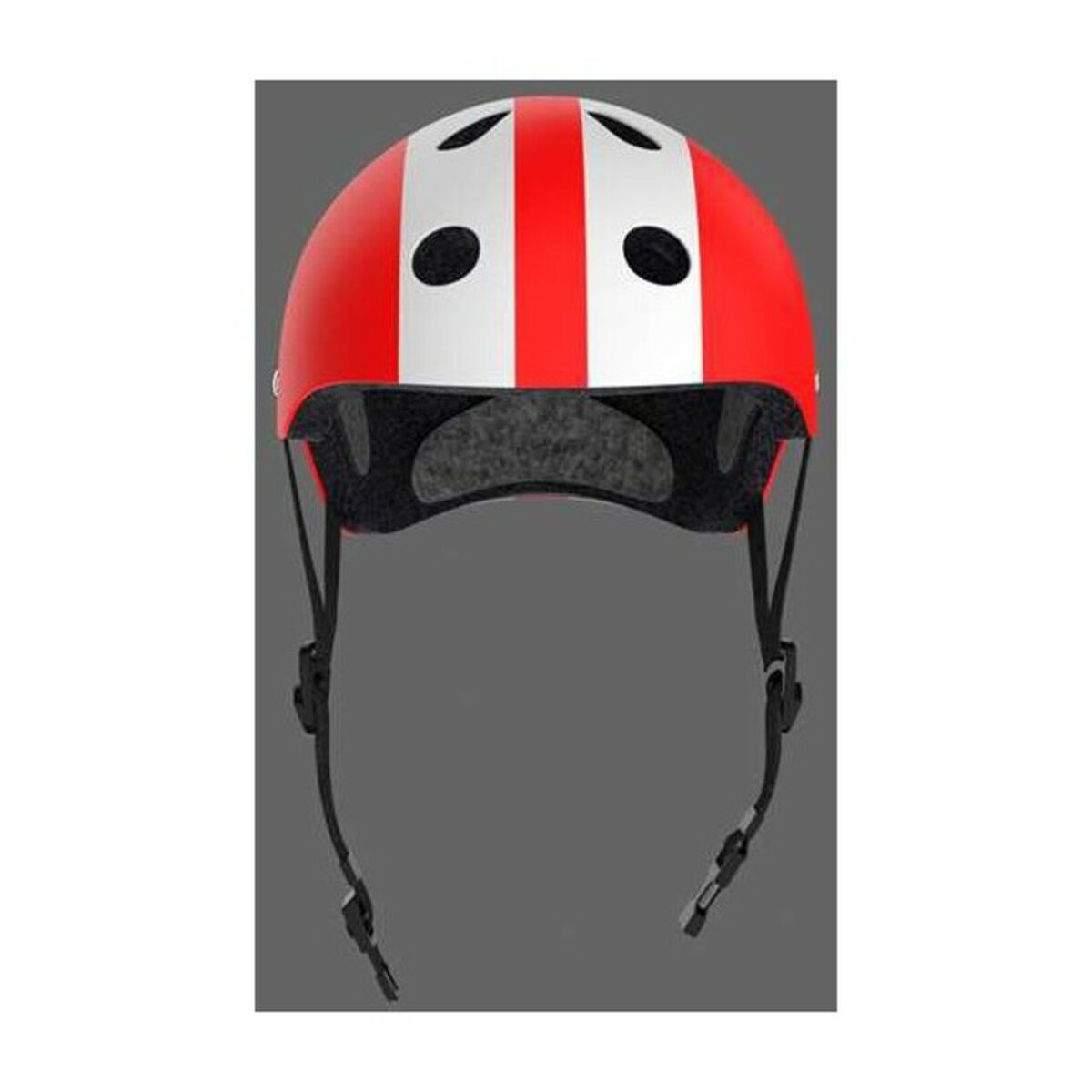 Børnehjelm Moltó – Hvid/Rød (48–53 cm)