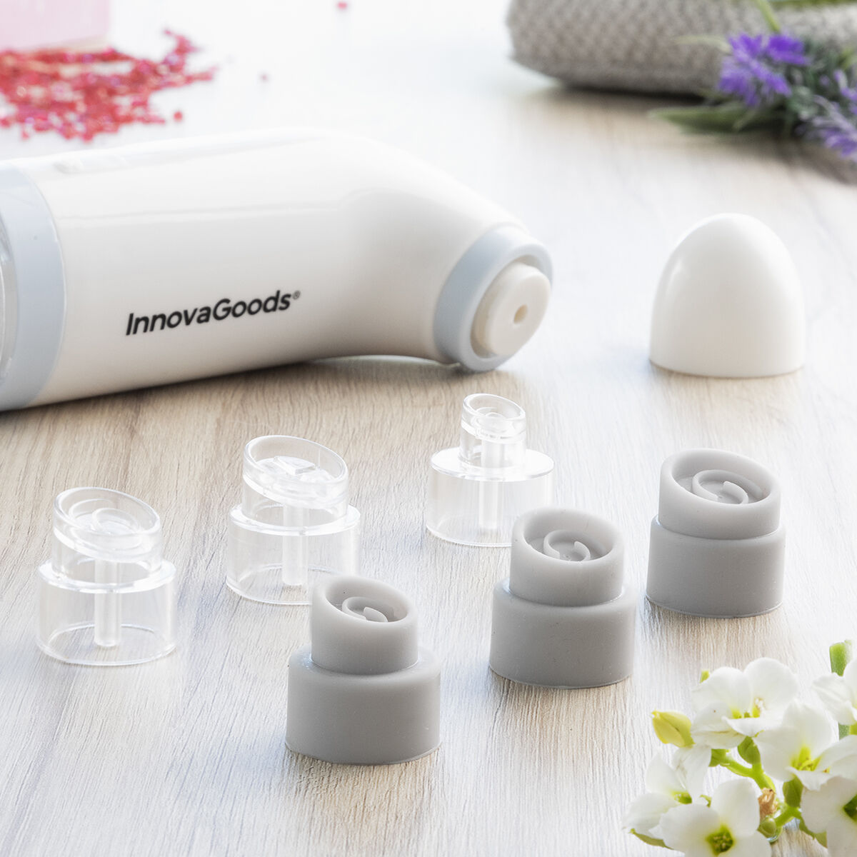 InnovaGoods Hyser genopladelig hydro-ansigtsrenser til dybderens