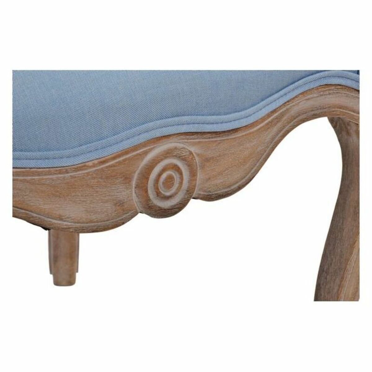 Siddeskammel / puf DKD Home Decor – Blå