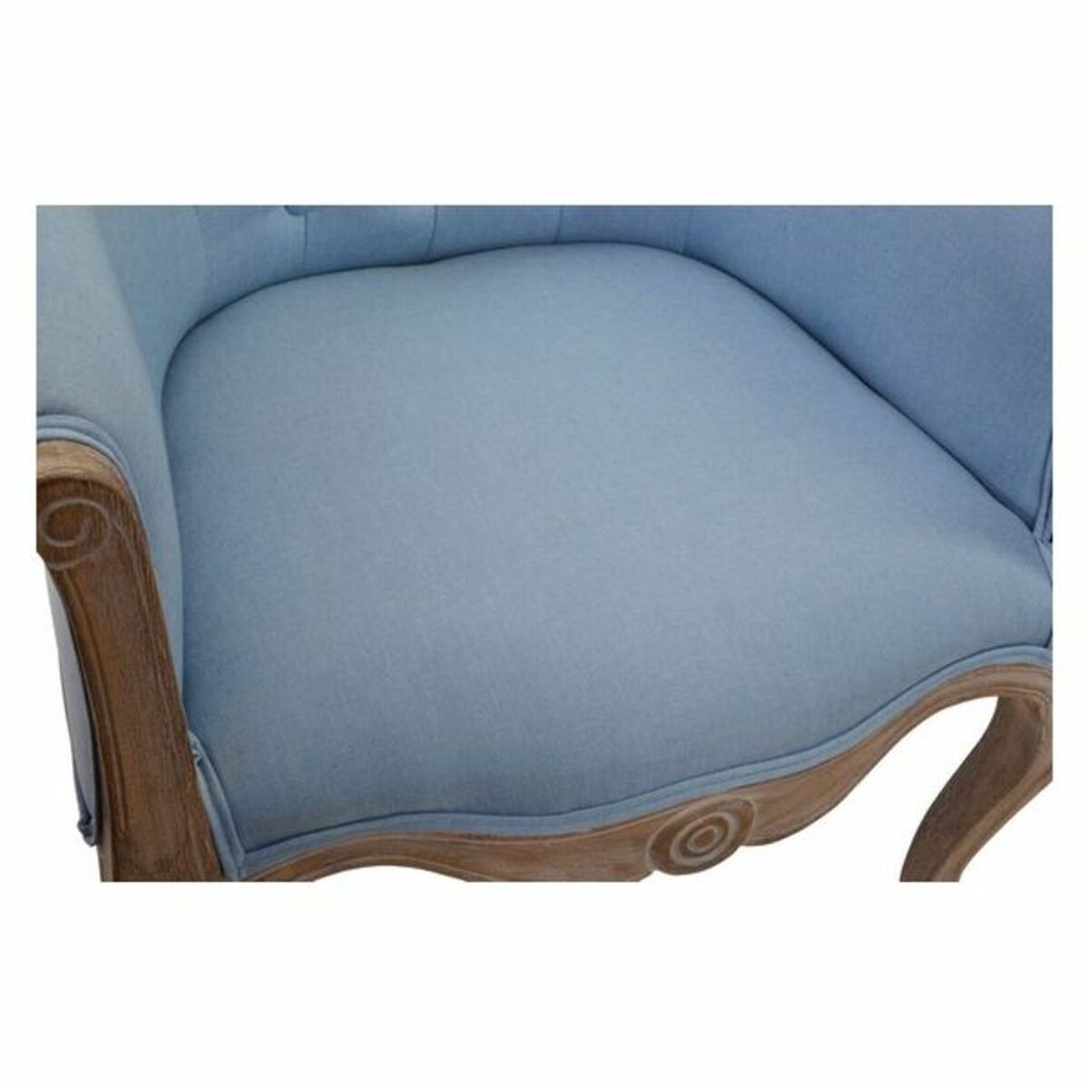 Siddeskammel / puf DKD Home Decor – Blå