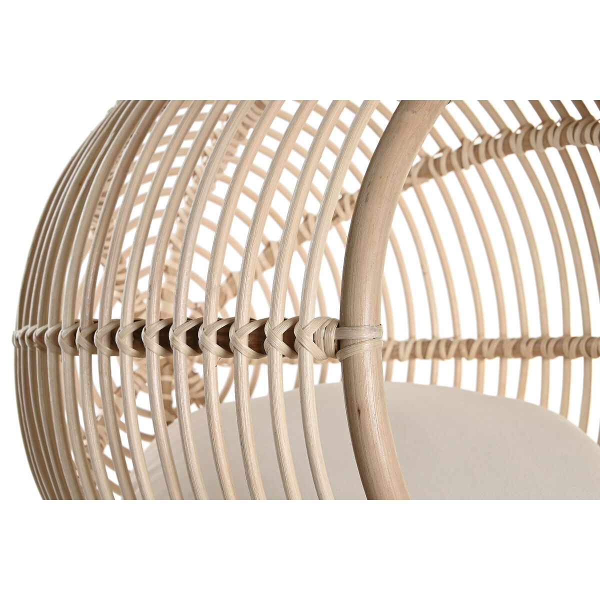 Kæledyrsseng DKD Home Decor – Natur (Rattan)