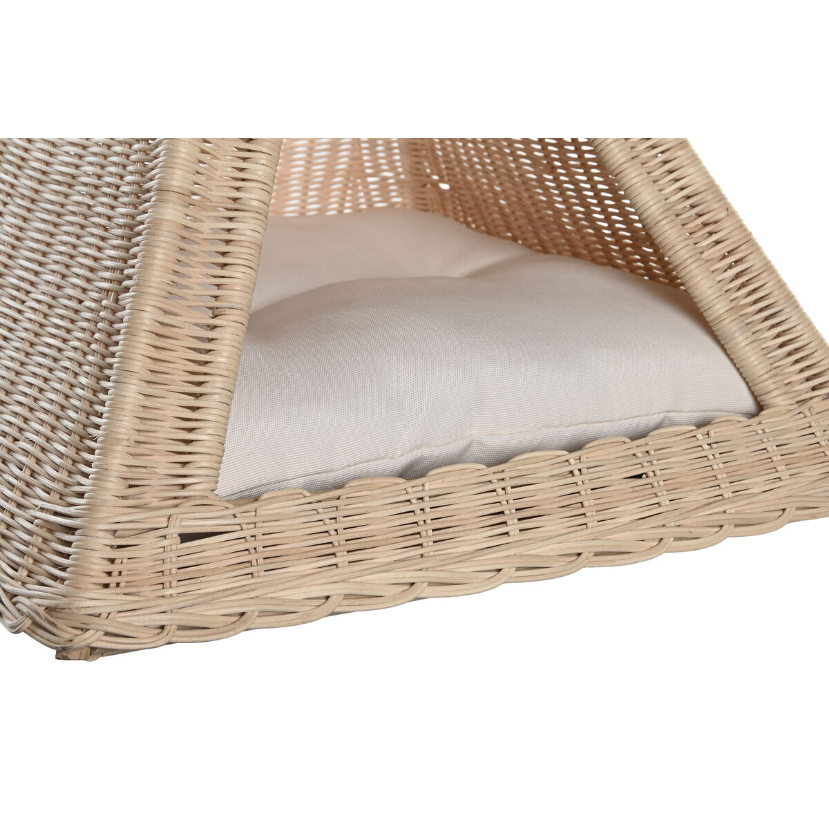 Kæledyrsseng DKD Home Decor – Natur (Rattan)