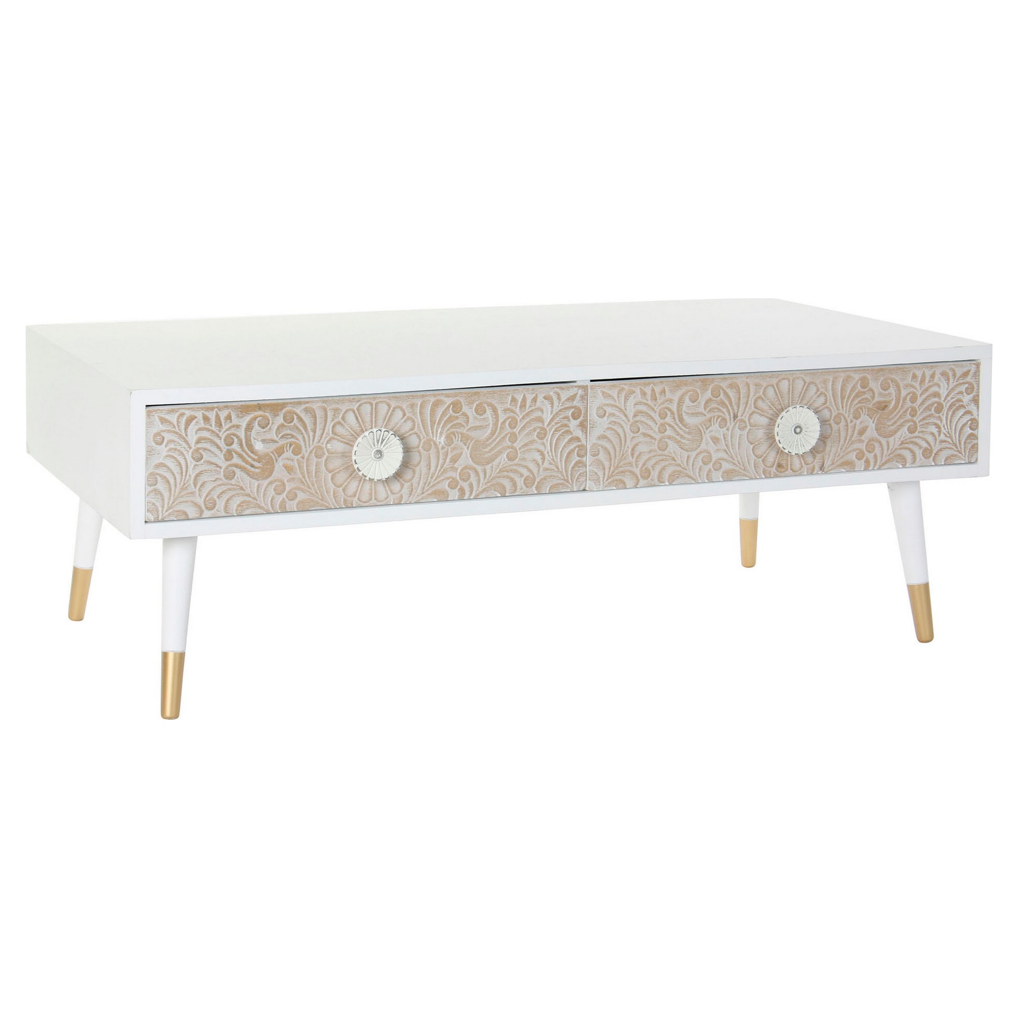 TV-møbel DKD Home Decor – Hvid / Lysbrun (Gran)